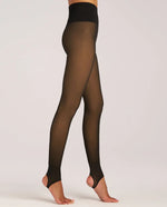 Load image into Gallery viewer, LEMON Faux Translucent Fleece Lined Tights