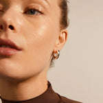 Load image into Gallery viewer, PILGRIM Aica Recycled Chunky Hoop Earrings