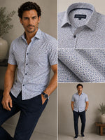 Load image into Gallery viewer, ALPHA & STEELE Comfort Fit Short Sleeve Button Down