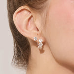 Load image into Gallery viewer, HILLBERG & BERK Silver Adore Bezel Stud Earring