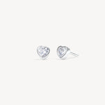 Load image into Gallery viewer, HILLBERG & BERK Silver Adore Bezel Stud Earring