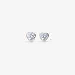 Load image into Gallery viewer, HILLBERG & BERK Silver Adore Bezel Stud Earring