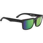 Load image into Gallery viewer, Black sunglasses with green lenses on a white background
