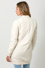 Load image into Gallery viewer, MYSTREE Quilted Long Bomber Jacket