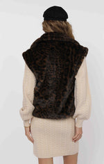 Load image into Gallery viewer, SAGE THE LABEL Waverly Leopard Faux Fur Oversized Vest