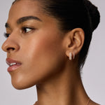 Load image into Gallery viewer, HILLBERG & BERK Colourblock Starburst Rose Gold Hoops