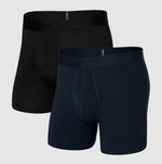 Load image into Gallery viewer, SAXX Droptemp Cooling Cotton BB 2PK Dark Ink/Black