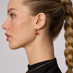 Load image into Gallery viewer, HILLBERG & BERK Red Velvet Sparkle Drop Earrings