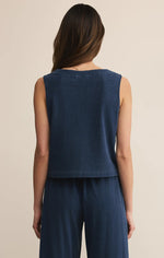 Load image into Gallery viewer, ZSUPPLY Solace Jersey Denim Top