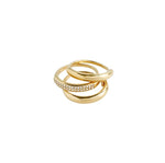 Load image into Gallery viewer, PILGRIM Bloom Recycled Crystal Ring 3-In-1