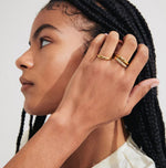 Load image into Gallery viewer, PILGRIM Bloom Recycled Crystal Ring 3-In-1