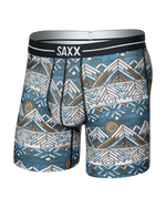 Load image into Gallery viewer, Geometric patterned boxer briefs with SAXX branding on a white background