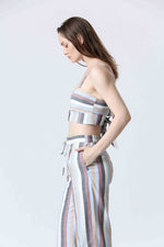 Load image into Gallery viewer, SEE U SOON Striped Bustier Top