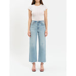 Load image into Gallery viewer, High rise wide leg ankle jean in a medium wash