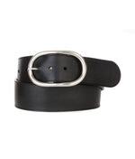 Load image into Gallery viewer, BRAVE Fia Vachetta Leather Belt - Black & Silver