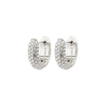 Load image into Gallery viewer, PILGRIM Lona Recycled Chunky Crystal Huggie Hoops
