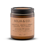 Load image into Gallery viewer, Candle in a brown jar with 'SOJA &amp; CO.' label on a white background
