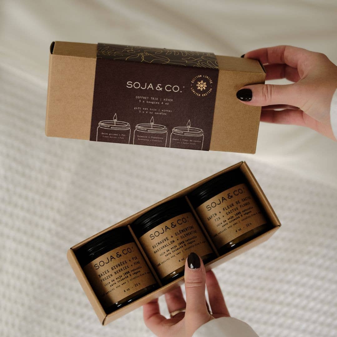 SOJA&CO Candles Trio Gift Set | Winter