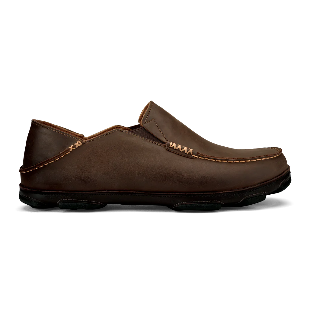 OLUKAI Moloā Leather Slip-On Shoes