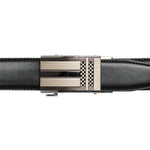 Load image into Gallery viewer, CUSTOM LEATHER 35MM Edge Stitched Black Ratchet Belt
