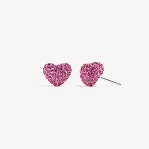 HILLBERG & BERK Sparkle Heart Stud