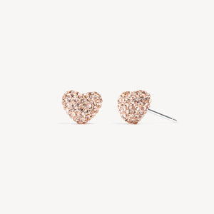 HILLBERG & BERK Sparkle Heart Stud