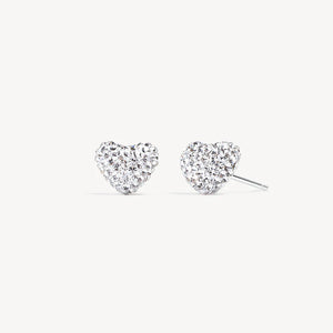 HILLBERG & BERK Sparkle Heart Stud