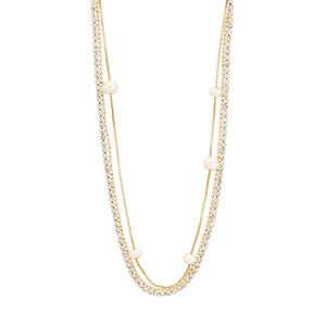 PILGRIM Starlight Recycled Pearl and Crystal 3-N-1 Necklace