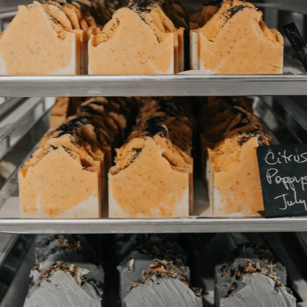 SOAK Citrus Poppyseed Soap Bar