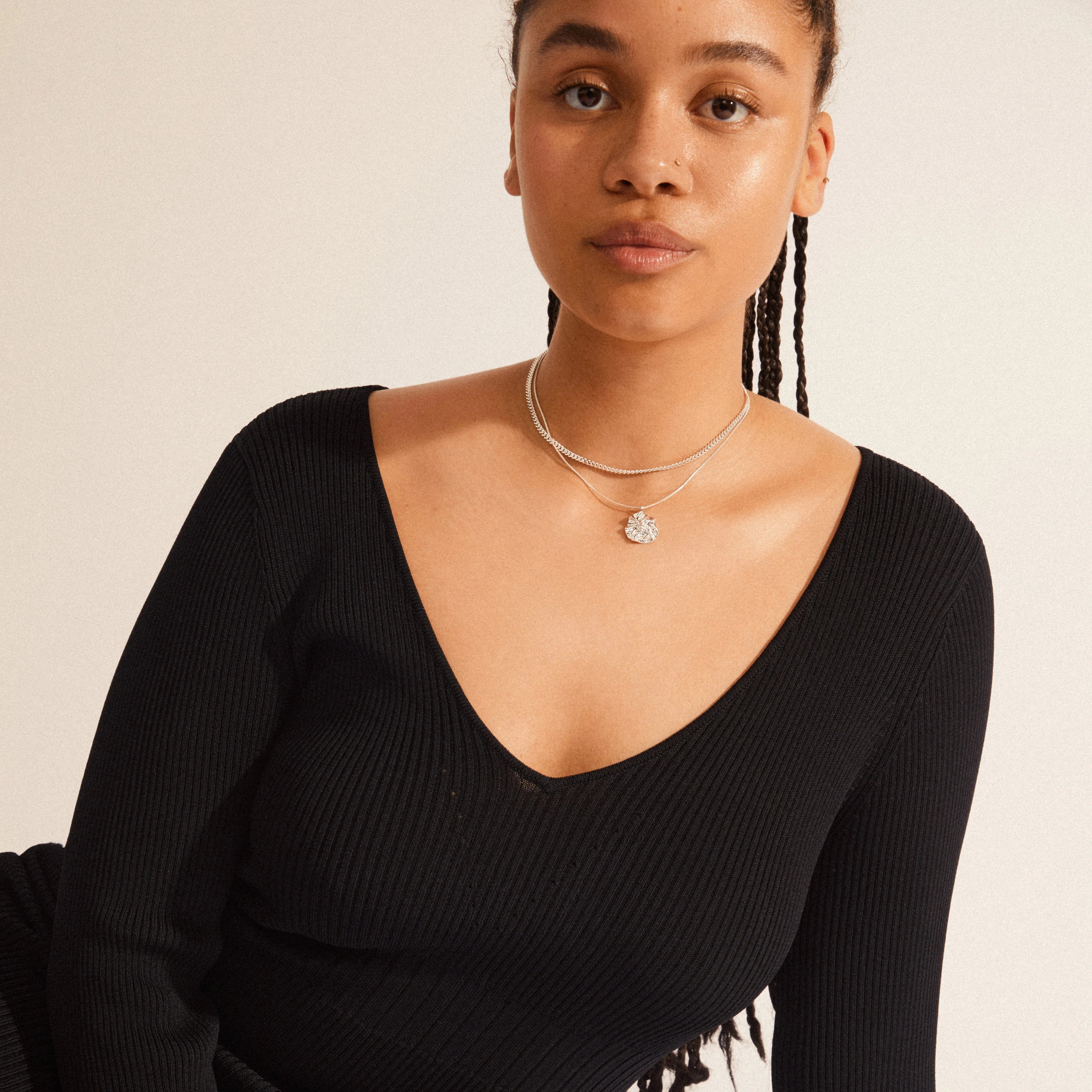 PILGRIM Willpower Curb & Chain Necklace