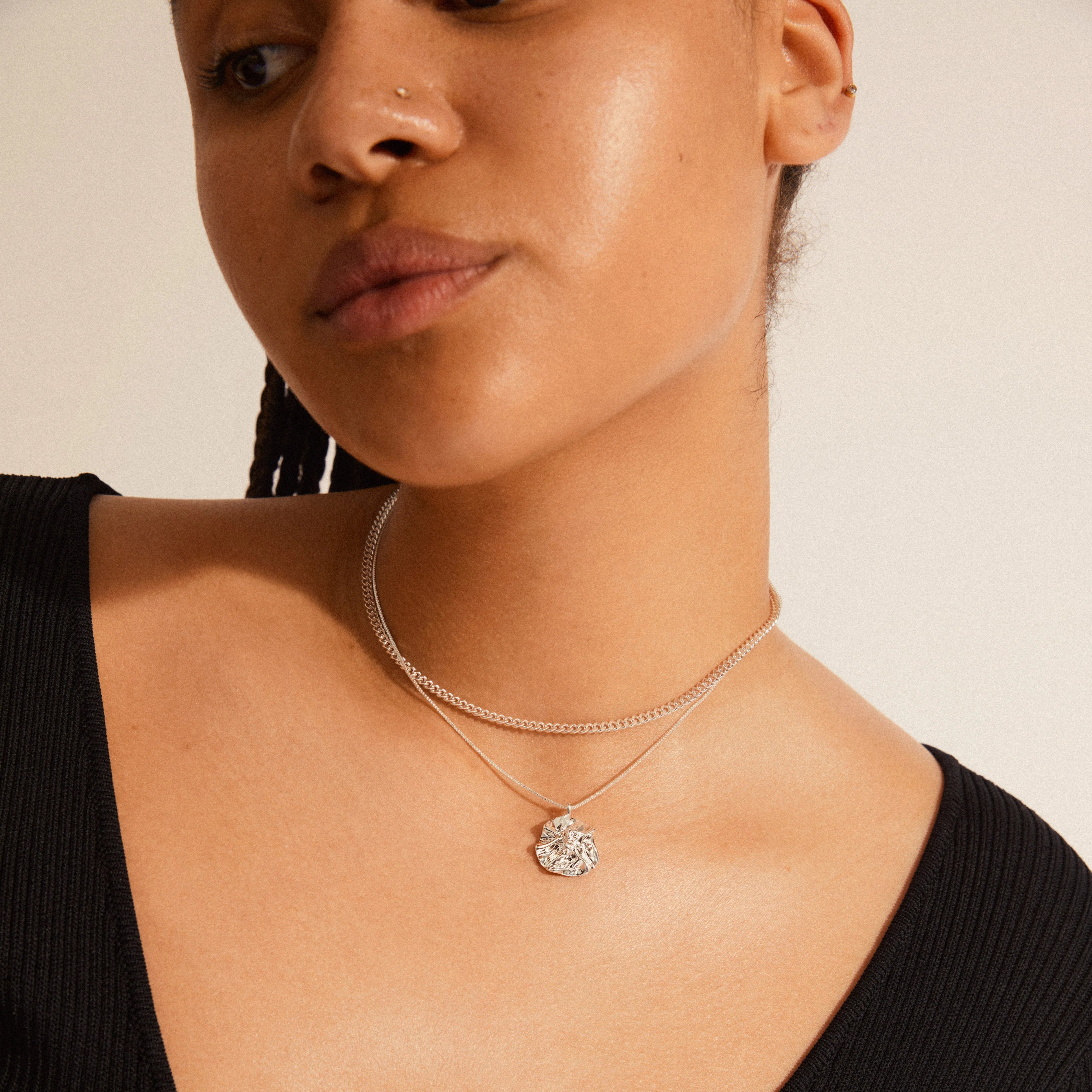 PILGRIM Willpower Curb & Chain Necklace
