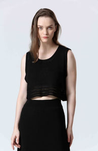 SEE U SOON Crochet Knit Tank