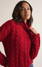 Load image into Gallery viewer, ZSUPPLY Tied To You Cable Knit Turtleneck
