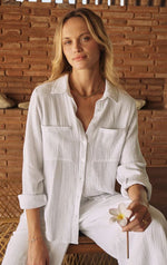 Load image into Gallery viewer, ZSUPPLY Kaili Button Up Gauze Top
