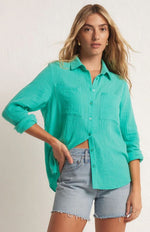 Load image into Gallery viewer, Zsupply Kaili Button Up Gauze Top
