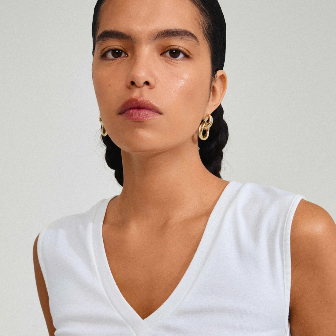 PILGRIM Agni Recycled Knot Hoop Earrings