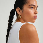 Load image into Gallery viewer, PILGRIM Agni Recycled Knot Hoop Earrings
