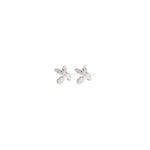 Load image into Gallery viewer, Delicate flower inspired gold stud earring. 
