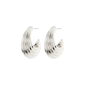 PILGRIM Asle Textured Half-Hoop Earrings