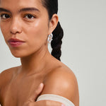 Load image into Gallery viewer, PILGRIM Agni Recycled Knot Hoop Earrings
