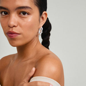 PILGRIM Agni Recycled Knot Hoop Earrings