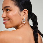 Load image into Gallery viewer, PILGRIM Agni Recycled Knot Hoop Earrings
