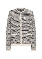 Load image into Gallery viewer, Polka dot cardigan with a white background
