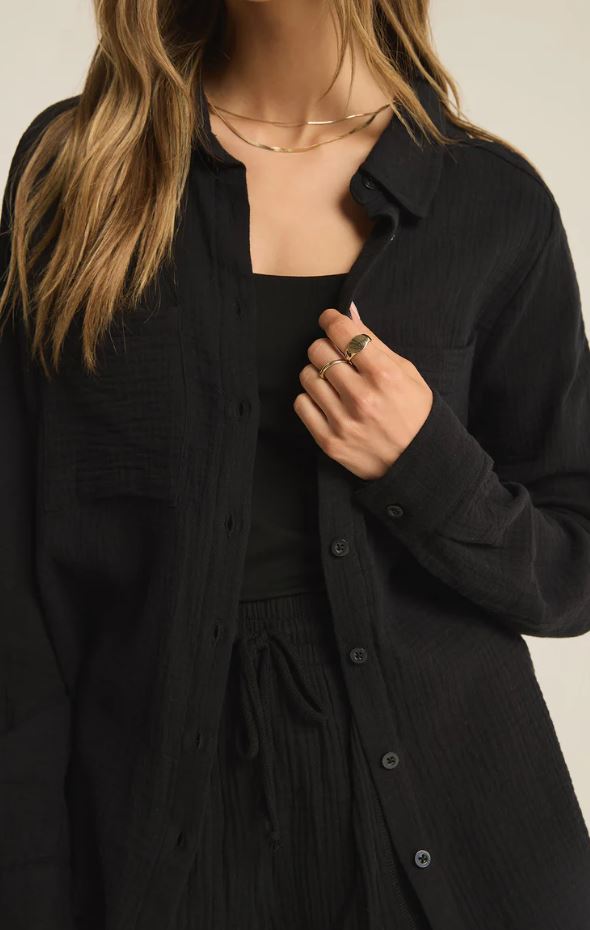 ZSUPPLY Kaili Button Up Gauze Top