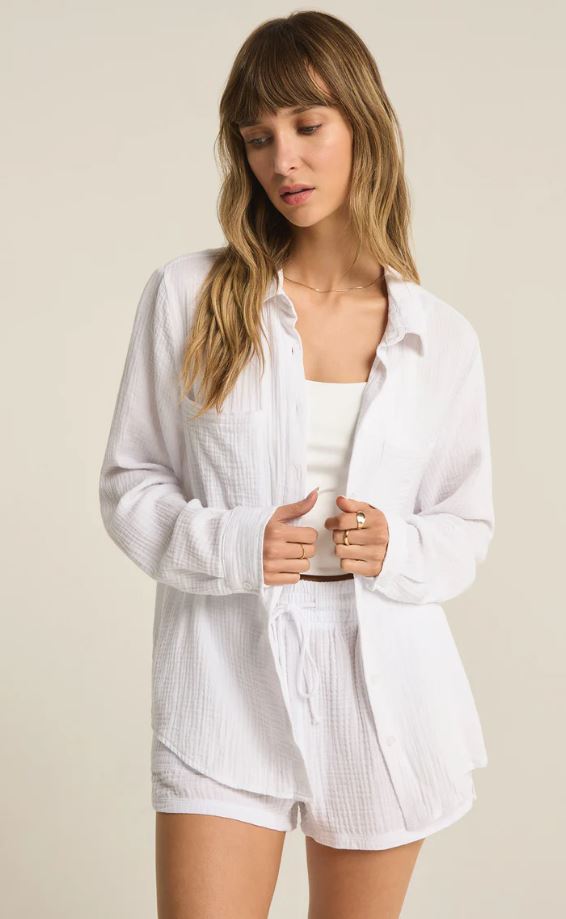 ZSUPPLY Kaili Button Up Gauze Top