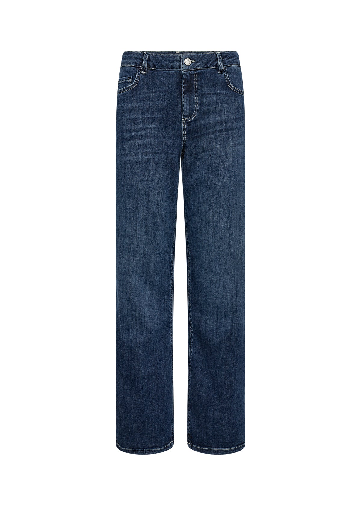 Blue jeans on a white background