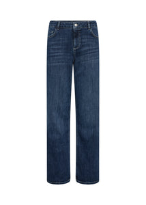 Blue jeans on a white background