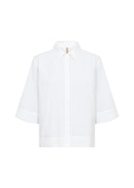 Load image into Gallery viewer, White button up shirt on a white background
