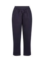 Load image into Gallery viewer, Navy blue pants on a white background
