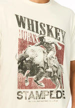 Load image into Gallery viewer, BUFFALO Tario Whiskey Cowboy Print Graphic Tee
